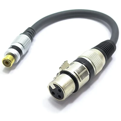 Imagen de VITALCO Cable adaptador XLR hembra a RCA micrófono de 3 pines