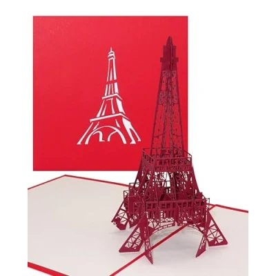 Imagen de &#039;Pop Up tarjeta &quot;Paris Torre Eiffel GG02, viaje Paris Francia, 3d de invitación, cupones, felicitación Paris, regalo, Pop Tarjetas cumpleaños