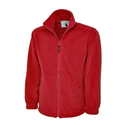 Imagen de Forro polar clásico UC604 con cremallera completa, 300 g/m², color rojo, talla XL