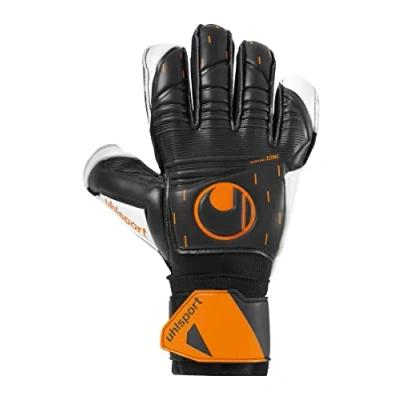 Imagen de uhlsport Speed Contact Soft Flex Frame Guantes de Portero Fútbol Negro/Blanco/Naranja Fluo Tamaño 4