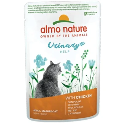Imagen de Almo Nature Functional Urinary Help Comida Húmeda con Pollo para Gatos (30 x 70 Gramos)