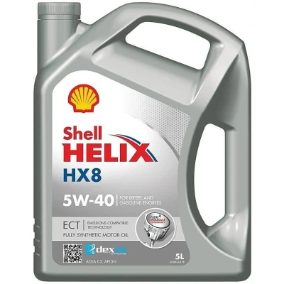 Imagen de Shell Helix HX8 ECT 5W 40 5L Aceite de motor 550046689 BMW: 3 Touring, OPEL: Astra H GTC, RENAULT: MEGANE 2