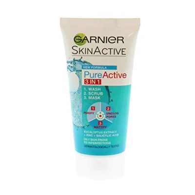 Imagen de Garnier Pure Active Exfoliante 3 en 1, 50 ml