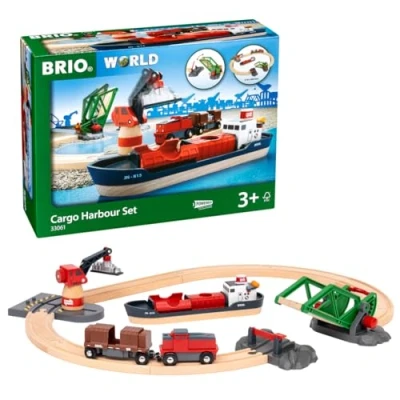 Imagen de BRIO Set Circuito de Tren, Puerto Cargar y descargar (33061)