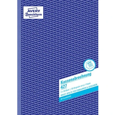 Imagen de Avery Zweckform 427 Libro de cuentas (A4, 50 hojas, en alemán), color azul