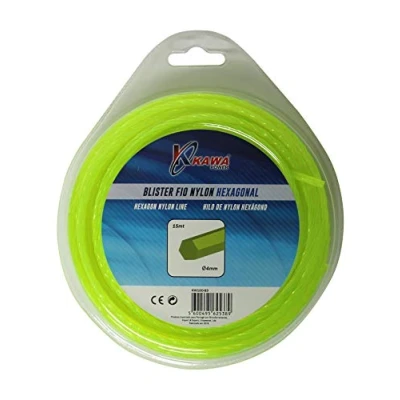 Imagen de Hilo de nylon para desbrozadoras 4MM 15MT hexagonal Kawapower Bricoferr