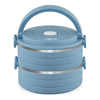 Imagen de Thermosport 226128 Set 2 Fiambrera Termica Ss 0.6Lt Colores Surtidos