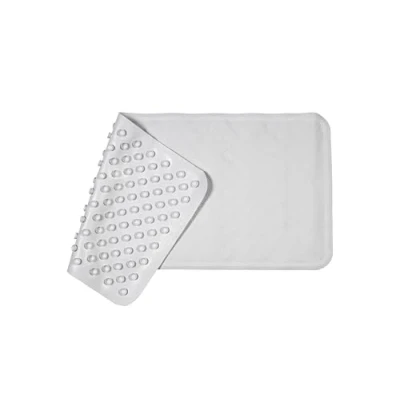 Imagen de Croydex CROY Alfombrilla de baño 58X34 Wht AG1811.22, Caucho, Blanco, 34_x_58_cm
