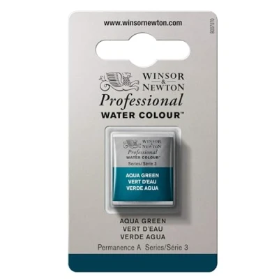 Imagen de Winsor &amp; Newton Acuarela Profesional Pintura de Acuarela, Alta Luminosidad, Resistente a la Luz, Calidad Archivo, 1/2 Godet, Color Verde Agua
