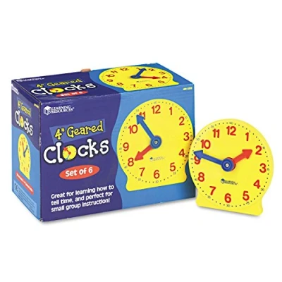 Imagen de Learning Resources Minirelojes de 10 cm con Engranajes
