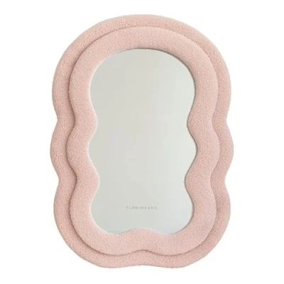 Imagen de Flamingueo Espejo Pared Irregular, Espejos Decorativos de Pared, Mesa, Ondulado, Decoracion Wavy Mirror