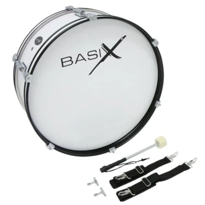Imagen de GEWA Junior Marching Bass Drum, tambor de marcha 22x7&quot;, casco madera blanco