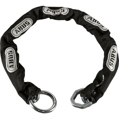 Imagen de ABUS Cadena 12KS para candado de disco freno Granit Detecto XPlus 8008 Seguridad adicional motos 12 mm grosor con tubo textil
