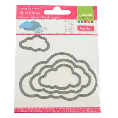Imagen de Vaessen Creative Clouds Troqueles de corte (metal, talla única), color gris