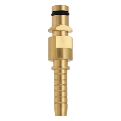 Imagen de eMagTech 1PC Conexión Rápida de Latón Diámetro Superior 12 Mm Inserción 9 Compatible con Kaercher K2 K3 K4 K5 K6 K7 Reparación Mangueras Alta Presión