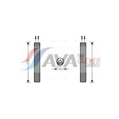 Imagen de PRASCO VND304 Filtro Deshidratante R 134 a Aluminio VOLKSWAGEN: Crafter 30 50 Furgón, MERCEDES BENZ: Sprinter 5 T Camión de plataforma/Chasis