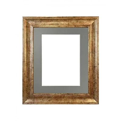 Imagen de FRAMES BY POST Scandi Marco de fotos (40 x 40 cm, 30 cristal plástico), color dorado envejecido