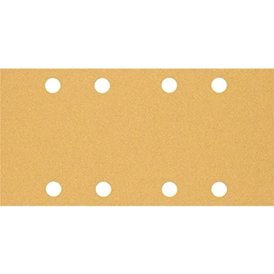 Imagen de Bosch Professional 50 x Lijas Expert C470 con 8 agujeros, para Madera dura, Pintura sobre madera, 93 186 mm, Grano 80, Accesorios Lijadora orbital