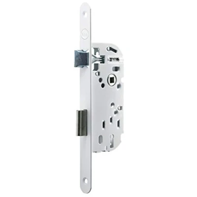 Imagen de Yale Cerradura empotrada con Llave, Eje 50 mm, Maletero de 135 mm Y55R A50/B/SC Pestillo Reversible, Caballete Extremidades Redondas Puerta Interior Comunicación, Habitación, Oficina