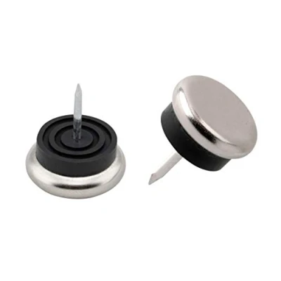 Imagen de Metafranc 644566 Protectores de Muebles (diámetro, Metal, con Clavos y topes, 8 Unidades), Ø 30 mm (8 Stück)