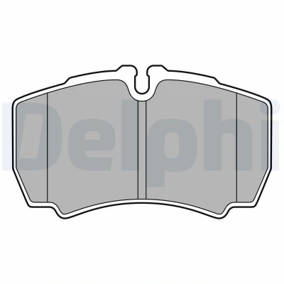 Imagen de DELPHI LP3686 Juego de pastillas freno con contacto avisador desgaste Chapa antichirridos accesorios FORD: Transit Mk6 Furgón