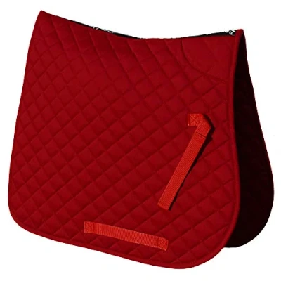 Imagen de Rhinegold Cotton Quilted Saddle Cloth Pony Red Tela para sillín, 0 Unidades, Rojo
