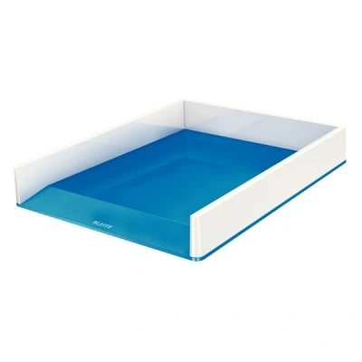 Imagen de Leitz Bandeja de sobremesa WOW con combinación dual color, A4, Blanco/Azul metalizado, 53611036