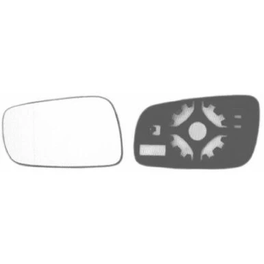 Imagen de VAN WEZEL 7620837 Cristal de Espejo izquierda SKODA: Octavia I Hatchback, 1 Combi
