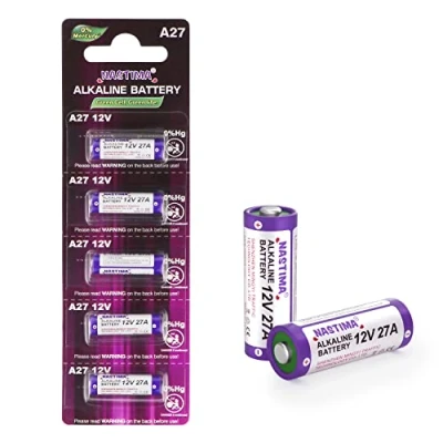 Imagen de NASTIMA 5 Piezas 27A 12V Batería Alcalina, V27A LR27A MN27 L828 A27