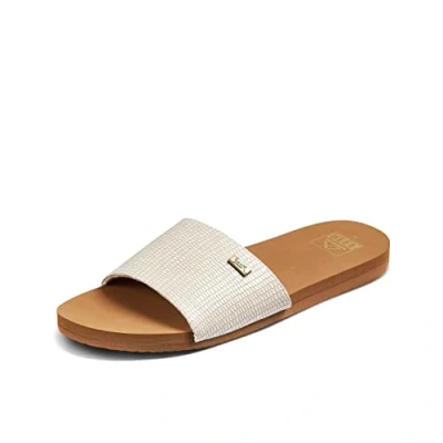 Imagen de Reef Bliss Nights Slide, Sandal Mujer, Blanco Bronceado, 42.5 EU