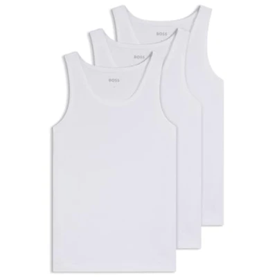 Imagen de BOSS TANK Classic 3 PACK Camiseta interior, Hombre, Talla: XS, White