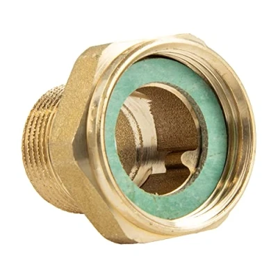 Imagen de tecuro Atornillado de tuerca unión 1 pulgada x rosca exterior 3/4 pulgadas Latón blanco CW617N