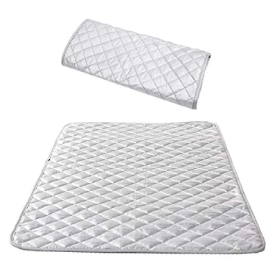Imagen de Dokpav Manta de Planchar Térmica Algodón Funda para Tabla con Revestimiento Aluminio Reflector Calor Antideslizante 48x85 cm