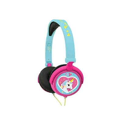 Imagen de Lexibook Unicorn Auriculares Estéreo, Potencia De Sonido Limitada, Plegable Y Ajustable