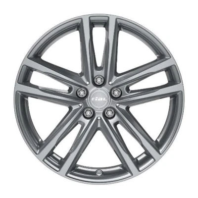 Imagen de RIAL 5Taladro(s) 18in 112mm Llanta de aleación X10 gun metal grey 75825W67 9