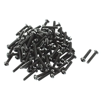 Imagen de sourcing map Rosca M 2 x 10 mm cabeza hexagonal DIGITALJIMS perno tornillo 100 piezas