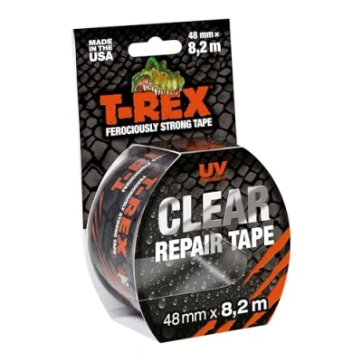 Imagen de T REX Clear cinta adhesiva transparente reparación para la rápida 48 mm x 8.2 m