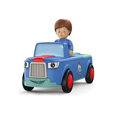 Imagen de Toddys by siku 0103, Mio Mounty, Vehículo de 3 piezas, Interconectable, Incluye figura móvil, Motor fricción, Azul/Turquesa, A partir 12 meses