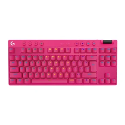 Imagen de Logitech G Pro X TKL Lightspeed, Teclado inalámbrico para Gaming Magenta FRA Tactile