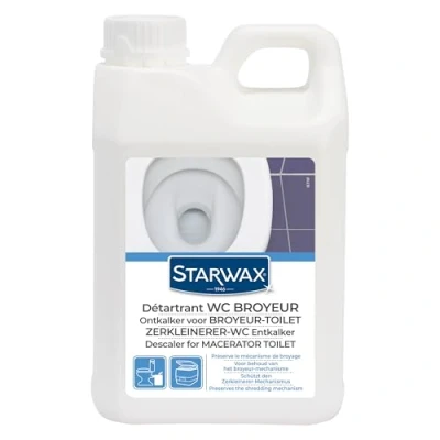 Imagen de STARWAX Detartrant WC Trituradoras 2L Ideal para Descalcificar el inodoro trituradora sin alterar mecanismo Compatible con los tanques sépticos químico