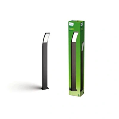 Imagen de Philips Poste Splay, lámpara LED de exterior, color antracita, luz blanca cálida, 12W