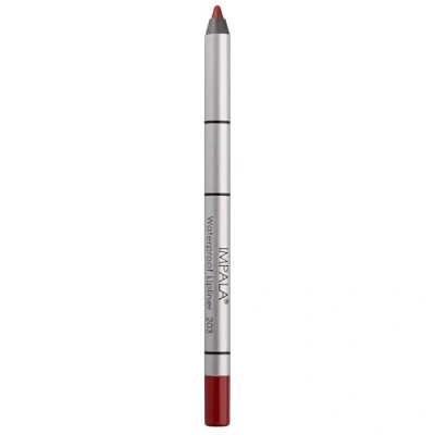 Imagen de IMPALA Lápiz de Labios Cremoso Waterproof Color Rojo Oscuro 203 Perfilador Permanente Labial Resistente al Agua Delineador Larga Duración Efecto voluminizador