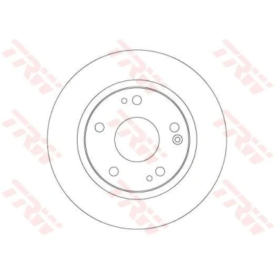 Imagen de TRW DF6704 Disco de freno 260 9 5 114,3 macizo barnizado altamente carbonizado HONDA: CIVIC 10, 10 Stufenheck