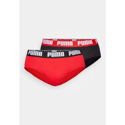 Imagen de Puma MEN Everyday Brief 2 PACK Braguitas, Hombre, Talla: Medium, Red/black