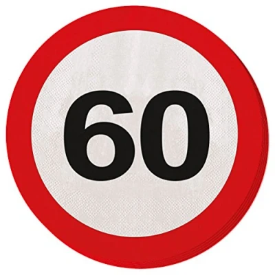 Imagen de 20 motivos SIGNOS servilletas TRÁFICO 60 aniversario D: 15,5 cm