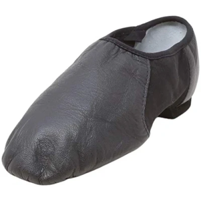 Imagen de Bloch Zapatillas Neo Flex Slip On de Piel para Jazz, Suela Neopreno con Puntera EVA y Almohadilla el talón, Alta Durabilidad, Ajuste Superior, flexibilidad, Step Dancing, Negro, 43.5 EU