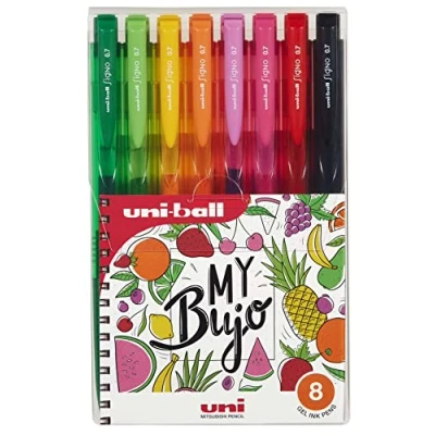 Imagen de Uni ball Estuche Rollers tinta gel Signo RT1 UMN 155N 8 colores