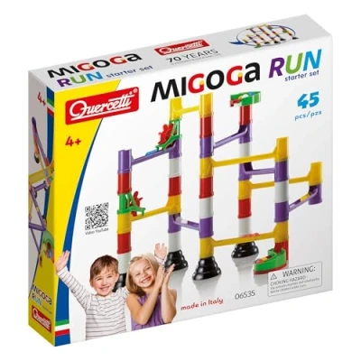 Imagen de Quercetti 6535 Migoga Marble Run Basic Circuito de canicas, Juego Educativo construcción, Multicolor, Medium (6535)
