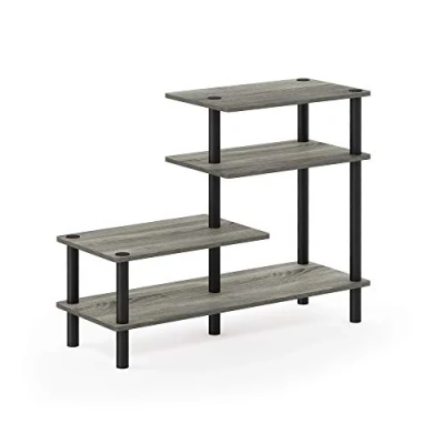 Imagen de Furinno Besi Estante Industrial Multiusos de 3 x 2 Pulgadas, con Marco Metal, Roble Finn
