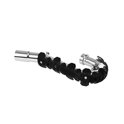 Imagen de POLISPORT 8483800001 ARMADILLO HEAD protector de escape universal para motos 4 tiempos 40cm combina acero inoxidable y elastómero ligero resistente a altas temperaturas en color negro